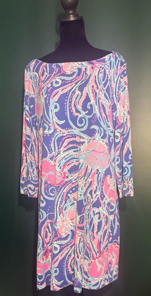 Lilly Pulitzer UPF 50+ SOPHIE DRESS Size Extra Large Jellies Be Jammin HTF