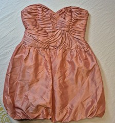 Vintage 90s Laundry by Shelli Segal Halter Bubble Dress Pretty In Pink Salmon