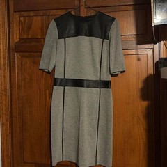 Theory Women&rsquo;s Grey and Black Dress