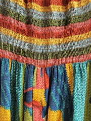 EUC Farm Rio &lsquo;Tuca Maravilha&rsquo; Off-Shoulder Rainbow Tropical Print Maxi Dress -XS
