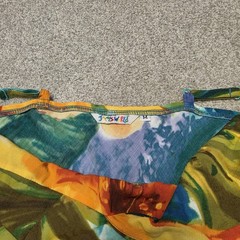 Jams World Sunburst Tropical Floral Strappy Midi Dress Women&rsquo;s M Hawaiian Resort