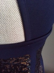 NWT CLUNY Pieced Sequin Ponte Sheath,SZ 8,MSRP 388.00