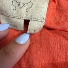 Vanessa Virginia Dress Womens Small Orange Gauze Braided Straps Anthropologie