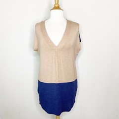 Dolan Color Blocked Pocketed Tunic Dress S