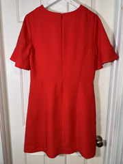 Banana Republic dress size 10 Red Fit & Flare, Lined, Pickets. Knee Length.
