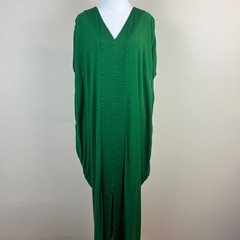 Universal Standard L Cabana Kaftan Crosby Dress Womens 22 24 Green Lagenlook