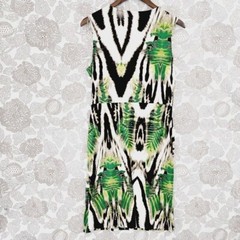Nwt Worthington Wrap Printed Midi Sheath Dress sleeveless M