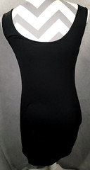 SOURCE UNKNOWN Blue Black Faux Leather Lace Bodycon Cocktail Dress Women&rsquo;s M