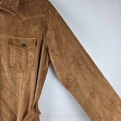Panhandle Rust Microsuede Snap Shirt Dress XL Western Cowgirl Belted NWT