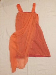 Traffic People United Kingdom silk dress with rose straps Sz S MSRP £117.00
