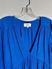 XIRENA electric blue Ella gauze cotton midi dress size S from SAKS & MINT COND