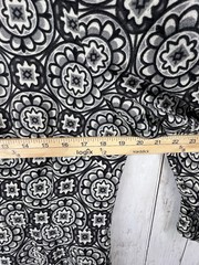 JADE MELODY TAM Dress Shift Knee Length Geometric Lined Black Gray Large