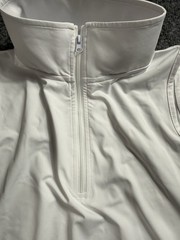 White Golf & Tennis Activewear Set 1/4 Zip Ruffle Mini Dress & Shorts