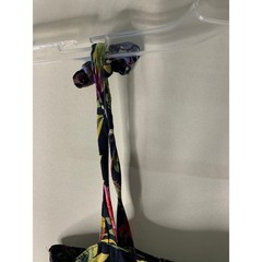 Custom Handmade Floral Side Zip Closure Spaghetti Tie Strap Ruffle Maxi Dress