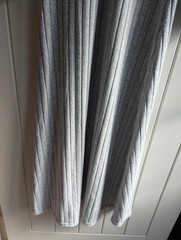 Grey Ribbed Long Sleeve Maxi Dress Size M (UK 8-10) | Soft Stretch Fitted Casual