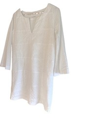 New Roberta Roller Rabbit White Eyelet Shift Dress Size S fits 6-8
