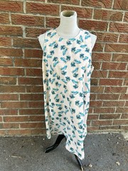 Lucy And Laurel Size Xl Sun Dress Vintage Cars Palm Tree Vacation Light Pink