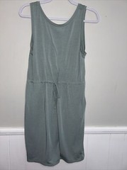 Columbia Dress Easy Does It Sleeveless Size M Drawstring Waist Green