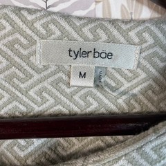 Tyler Böe Textured Geometric Bell Sleeve Dress Women&rsquo;s Medium Gray Beige