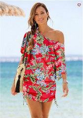 Ruched Drawstring Dress
