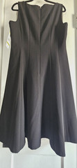 NWT BLACK LABEL by EVAN-PICONE boat neck pleated panels fit flare dress SZ14