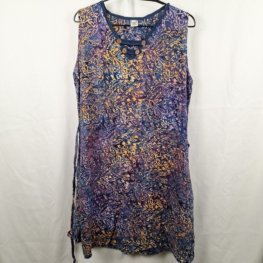 Hands Creation Size Large Dress Batik Design With Pockets