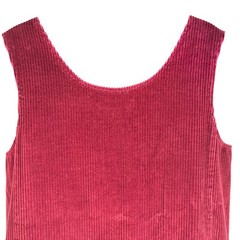 Harve Benard Women&rsquo;s Dress Maroon Red Sz 14 Side Pocket Midi Sleeveless Corduroy