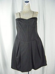NWT »Jill Stuart »Black Strapless Party Dress-Bust 34.5/S-M