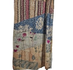 Sacred Threads Womens Patchwork Maxi Dress M/L Butterfly Hippie Artsy Lagenlook