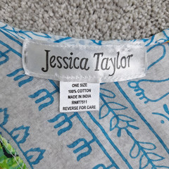 Jessica Taylor 100% Cotton Patchwork Dress Womens Hippie Boho Festival Cottage