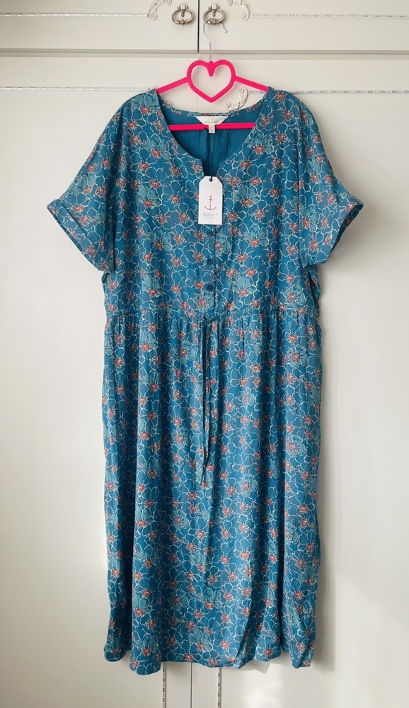 💝 Seasalt  » TRUE NOTE  » Short Sleeve Dress Size 20 NEW