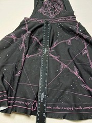 BlackMilk Bewitched Pink Black Apron Dress XS