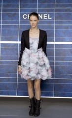 CHANEL RUNWAY Gorgeous Net Ruffle Layered Sexy Feminine Dress 38!!