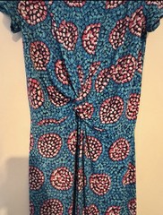 Hatley luna stretch blue patterned Mini dress Size small Great Condition