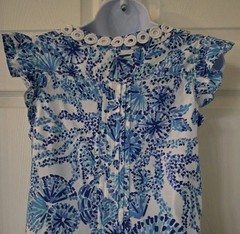 Lilly Pulitzer Embroidered Joan Tunic Dress Shell Me You Love Me Sz S