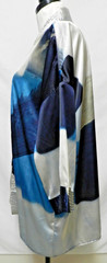 Soft Surroundings Small Medium S M Embroidered Satin Watercolor Duster Cover-Up