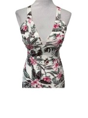 🎉Host Pick 🎉Sim & Sam’s Floral Tropical V-Neck Maxi Dress Cross Strap Size S