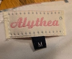 Alythea Sleeveless Cotton Cream Floral SZ Jr. M Sun Dress Fit N Flair
