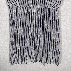 Cortefiel Dress Small Navy Flowy Flutter Elastic Waist Comfort Beachy Nautical