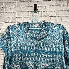 Winlar Kaftan Mumu Women’s One Size Grecian Goddess Blue Silver