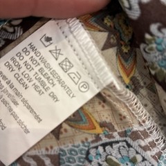Glamorous Patchwork Geometric Floral Smock Maxi Dress Womens Size Large