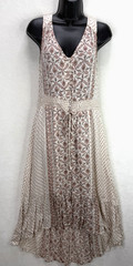 Lucky Brand Size Medium Two Tone Dress Button Front