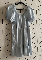 Universal Thread – Blue Gauze Square Neck Puff Sleeve Babydoll Mini Dress Size M
