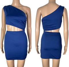 Revolve x Superdown Eliza One Shoulder Cut Out Bodycon Sexy Mini Dress Size XS