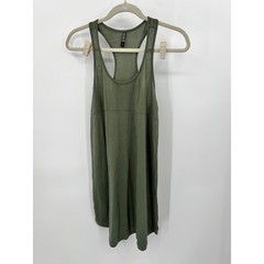 Cotton On Body Olive Green Racerback Mini Dress Small Scoop Neck Minimalist