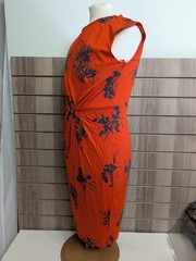 Phase Eight Sheath Dress Ladies Floral Lined Soft Zip Up Silhouette UK 12