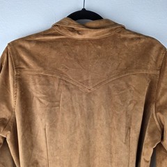 Panhandle Rust Microsuede Snap Shirt Dress XL Western Cowgirl Belted NWT
