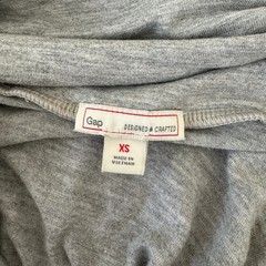 GAP heather gray 4-in-1 trapeze dress asymmetrical hem size XS