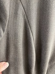 Hugo Boss Womens 8 Sheath Dress Gray Virgin Wool Blend Career Minimalist V Neck