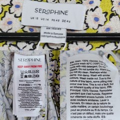 Seraphine Kitty Midi Dress 14 Women Yellow Floral Bow Sleeve Maternity Fairycore